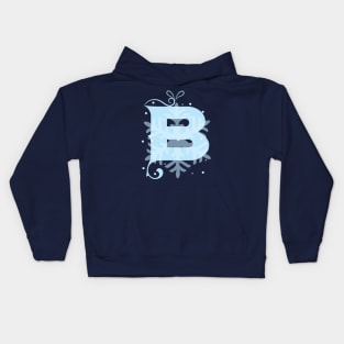 Winter Letters B Kids Hoodie